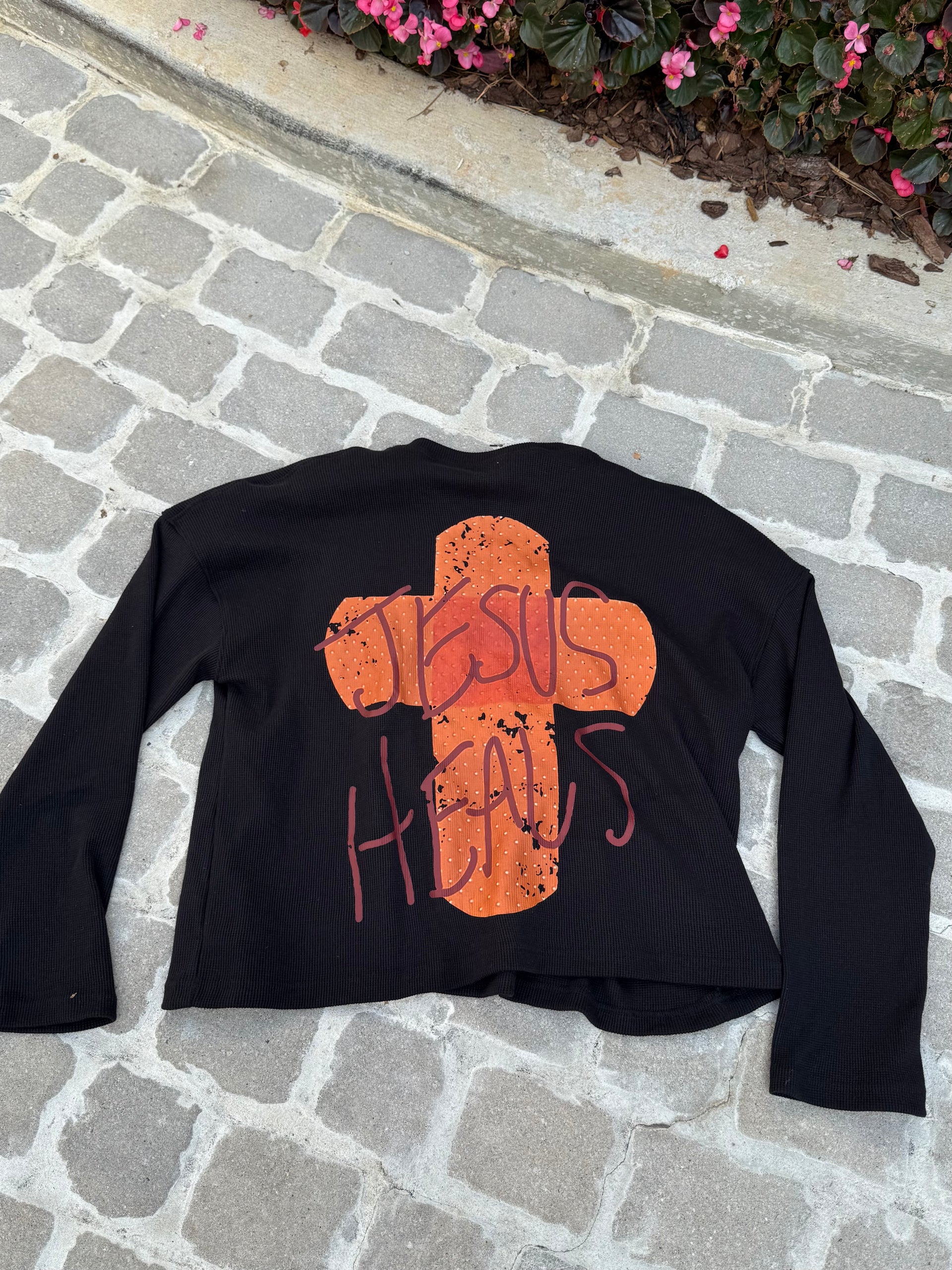 Jesus Heals Waffle Knit